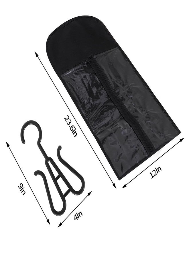 Hadwoer 4-Pack Hair Extension Holder - Wig Storage Bags with Hanger for Multiple Wigs, Dust-proof, Ideal for Hair Extensions & Accessories - Image 4